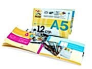 заказать печать 50 брошюр «А5», альбомная ориентация, 12 страниц