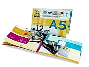 заказать печать 10 000 брошюр «А5», альбомная ориентация, 12 страниц