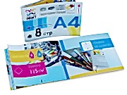 заказать печать 1 000 брошюр «А4», альбомная ориентация, 8 страниц