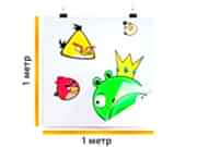 заказать печать Двухсторонняя наклейка на стекло, 1 м², 1440dpi (от 1 м²)