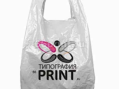 заказать печать 200 000 пакетов майка ПНД, 28/14 х 55, 20 мкм, цветность печати 2+0