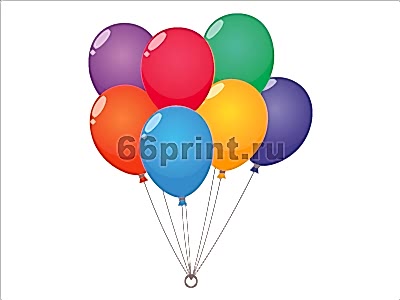 заказать печать Гирлянда стандарт 1 метр, шары одного диаметра, стандартные (от 4 м)