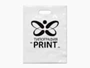 заказать печать 100 пакетов ПВД, 30х40, 70 мкм, цветность печати 1+0