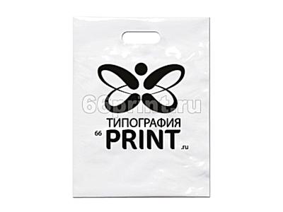 заказать печать 300 пакетов ПВД, 30х40, 70 мкм, цветность печати 1+0