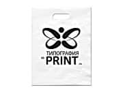 заказать печать 500 пакетов ПВД, 30х40, 70 мкм, цветность печати 1+0