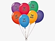 заказать печать 200 воздушных шаров, красочность печати 1+0