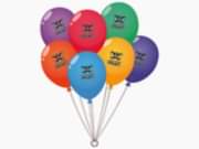 заказать печать 300 воздушных шаров, красочность печати 1+0
